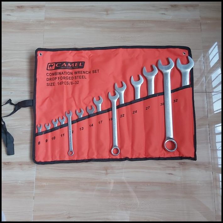 Kunci Ring Pas Set 14Pcs Camel (8-32) / Kunci Ring Pas Set Camel 14Pcs