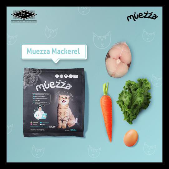 {BISA COD} Makanan Kucing Kering - Mackerel Flavor - Muezza Cat Food TERMURAH Kode 525