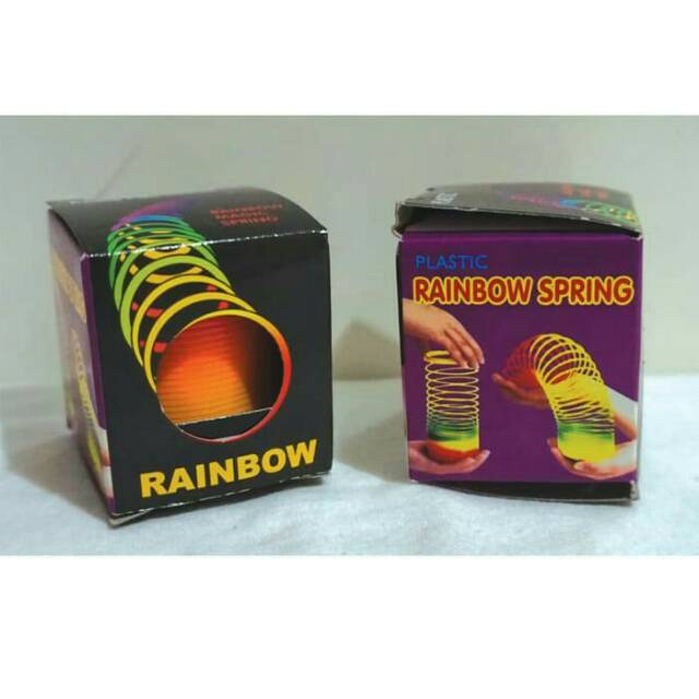 Mainan Rainbow Spring Per Ukuran Mini Warna Warni Ukuran box Mini