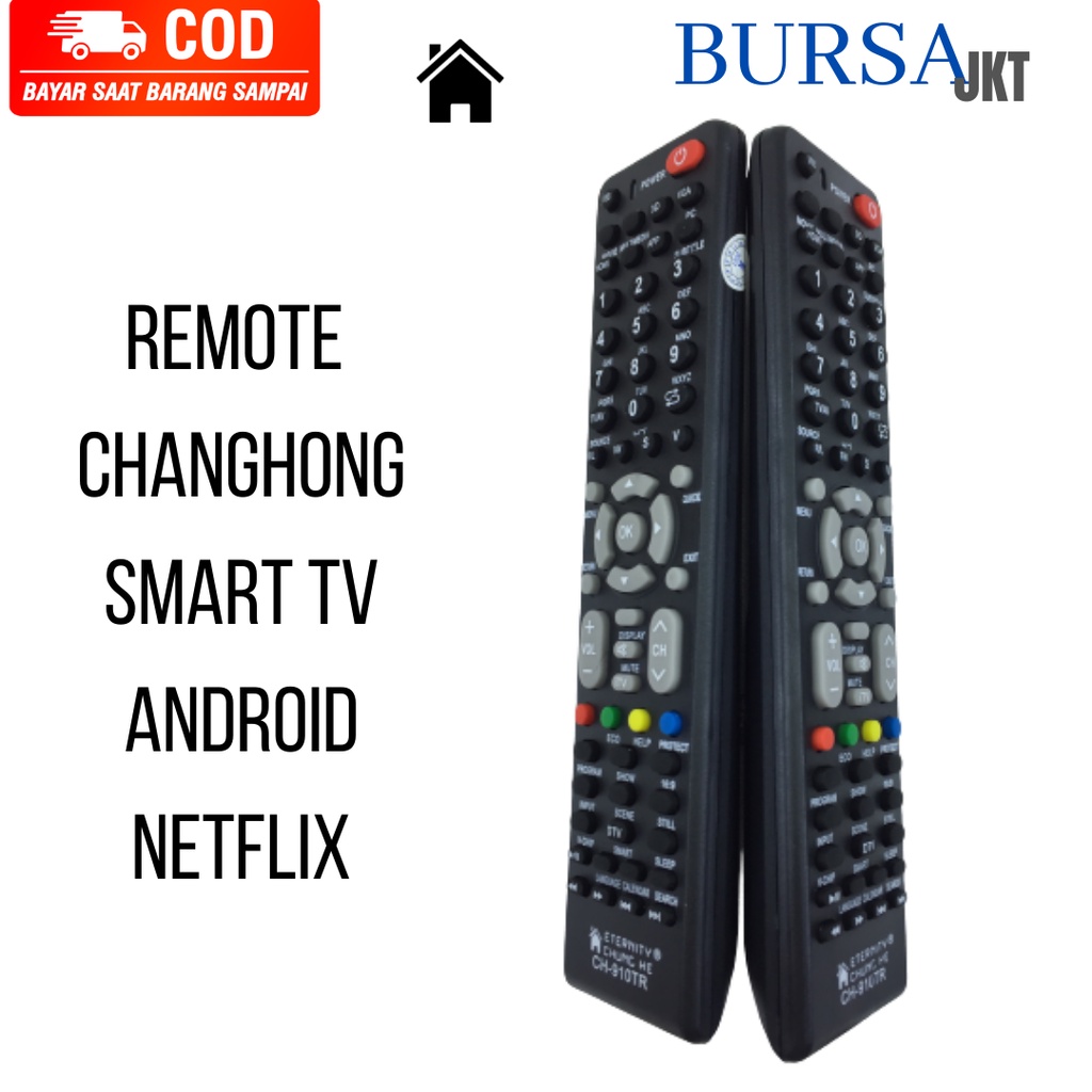 REMOTE TV CHANGHONG CHIQ LED UNIVERSAL SMART TV ANDROID CH910TR