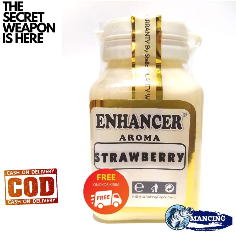 Essen Lemak Enhancer Strawberry Stella Penguat Aroma Umpan Kuning Pelet Bom Bandul Aci Untuk Ikan Ai