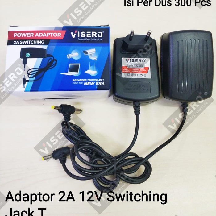 Adaptor 2A 12V Switching Jack T Visero