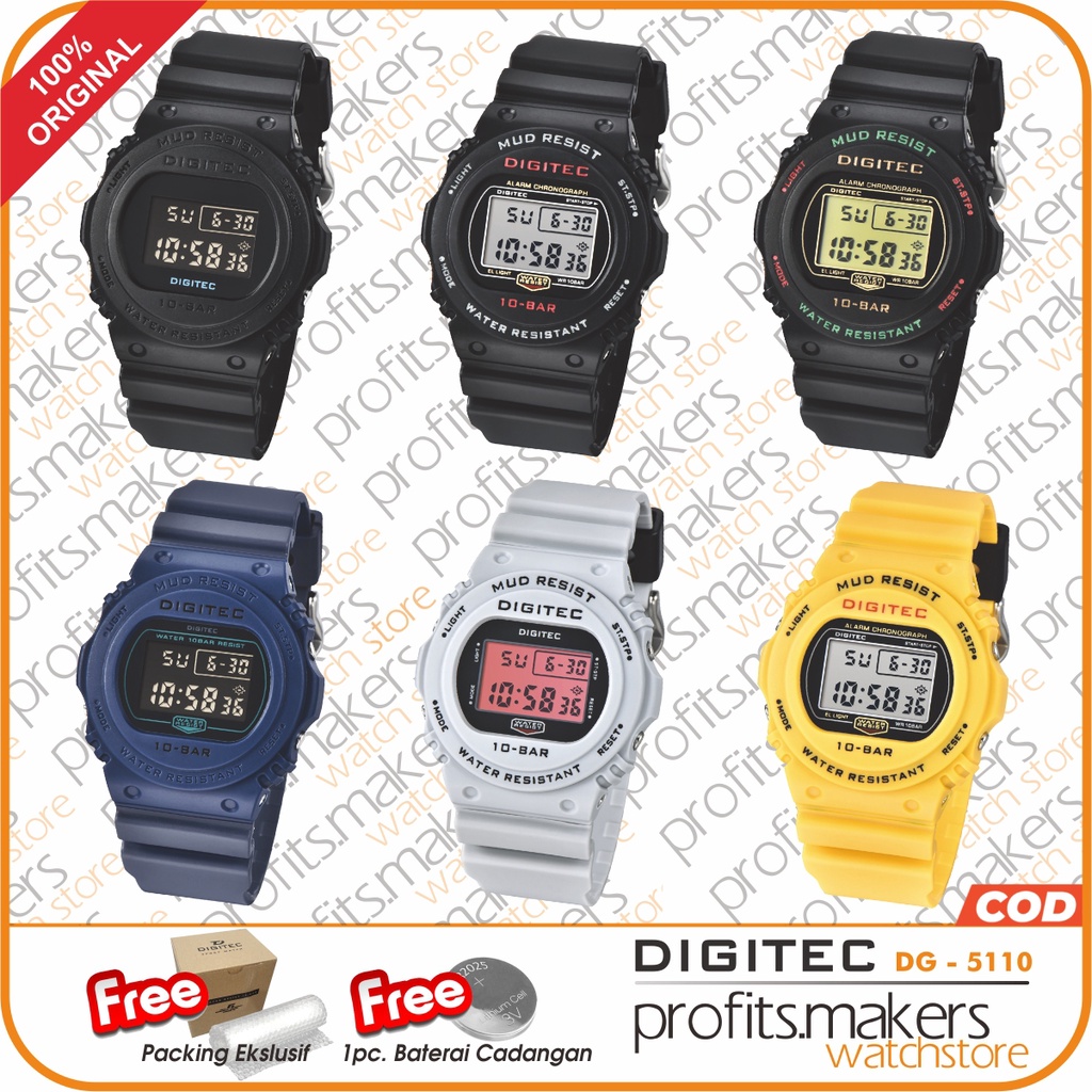 DIGITEC DG 5110 / DG-5110 / DG5110 Watch Jam Tangan ORIGINAL