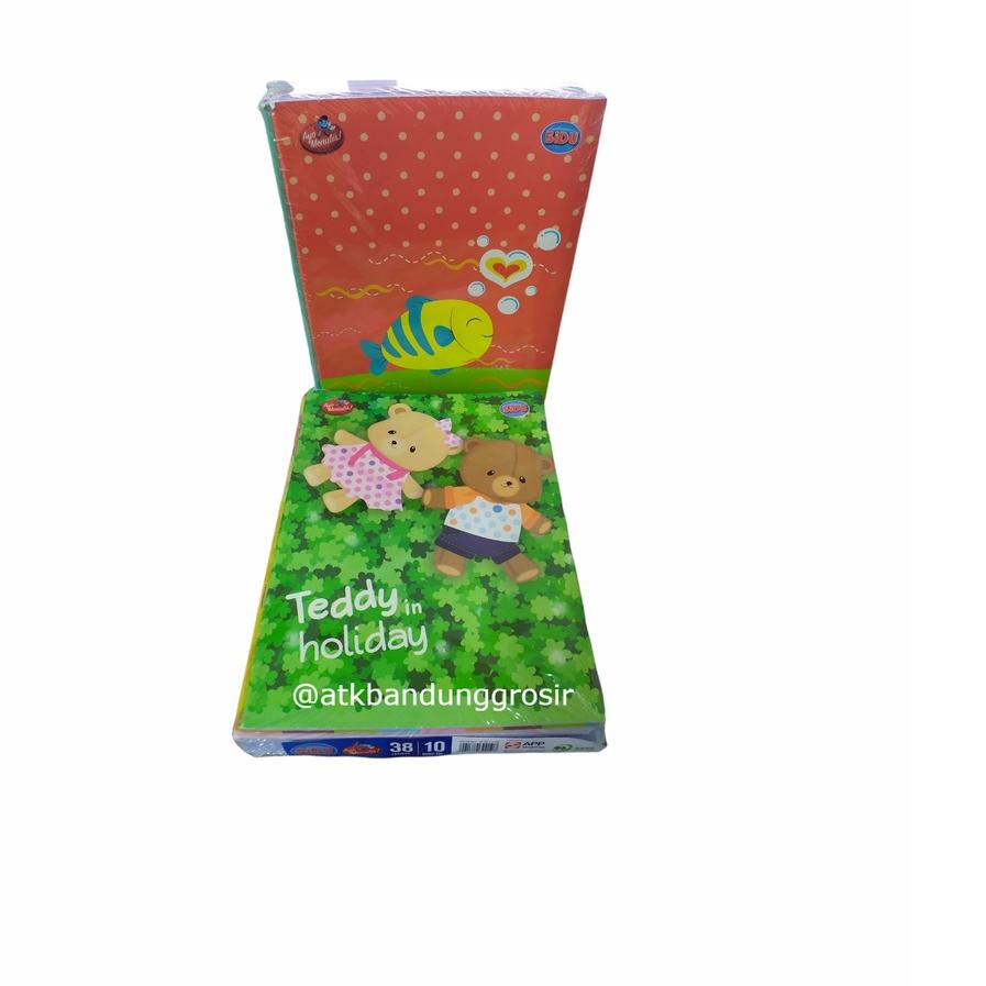 

Buku Tulis 38 Lembar (SIDU, Kiky, Okey) - pack (10 buku) abg !
