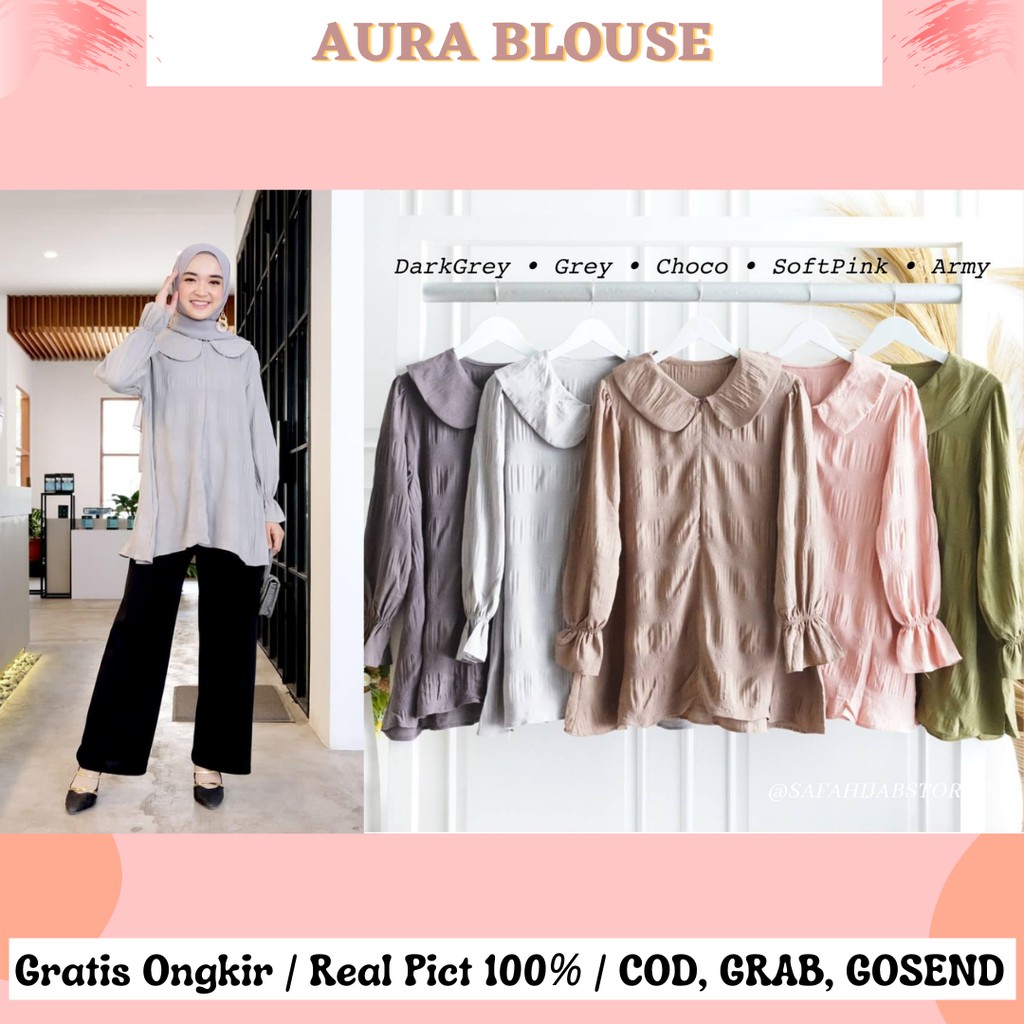 AURA BLOUSE / ATASAN / BAJU KERJA