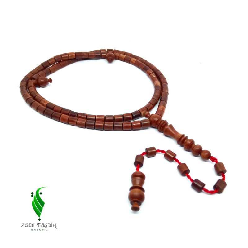 Gelang Dan Tasbih Kayu Nagasari Asli Size 6mm Motif Tabung, Tasbih 99 Butir, Kayu Langka Bertuah Nusantara