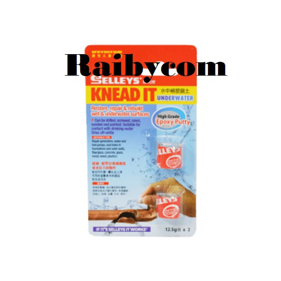 

SELLEYS KNEAD IT 12.5gr Lem Underwater Menutup Lubang Kecil / Retakan