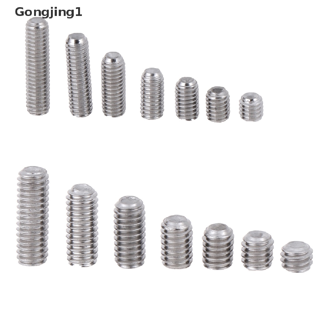 Gongjing1 50Pcs / Set Sekrup Hex M3 M4 2-35mm Bahan Stainless Steel