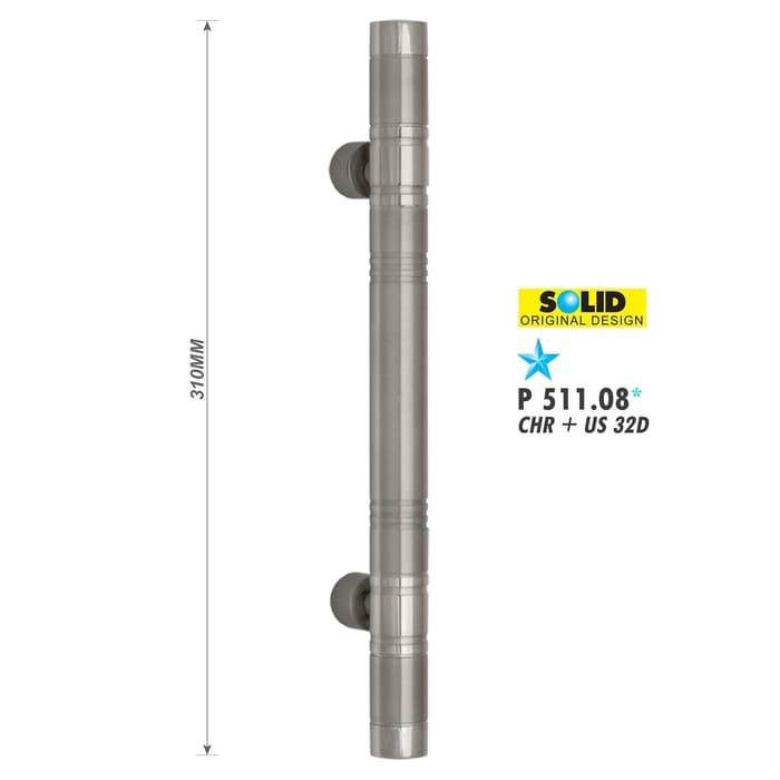 SOLID - PULL HANDLE SOLID P 511.08 STAINLESS ( 31 CM ) / HANDLE PINTU KUPU-KUPU