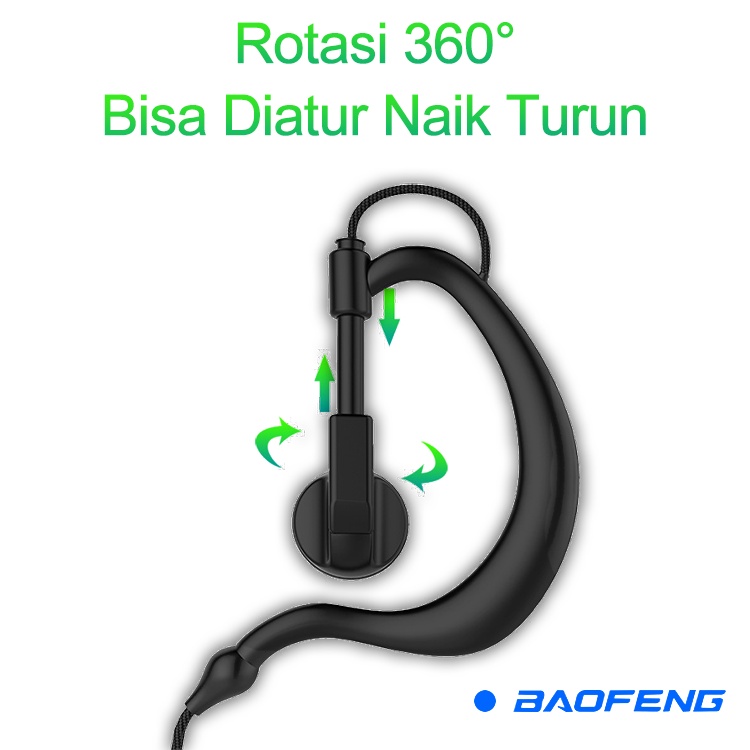 ITS BAOFENG 888s Earphones Berlaku untuk BF-888S UV-5R