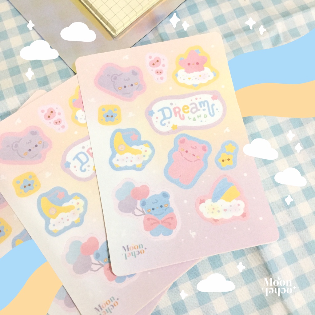 

Dreamland Sticker Sheet - by Moon Ochel