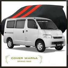 Body Cover Grand Max Sarung Selimut Luxio Evalia Warna Hitam List Merah