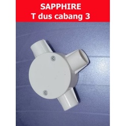 T Dus Putih 20mm Sapphire / tedus / T-Dos PVC / T dus 20mm / T dus 5/8 / T dus Putih Pipa
