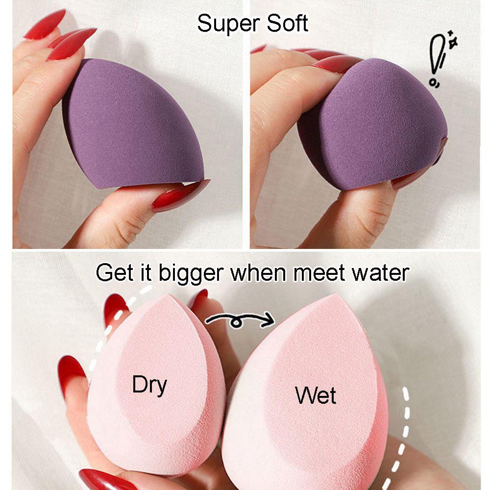 R-flower 3Pcs/Box Spons Makeup Blender Alat Kosmetik Make Up Multi Shapes Foundation Blending Sponge