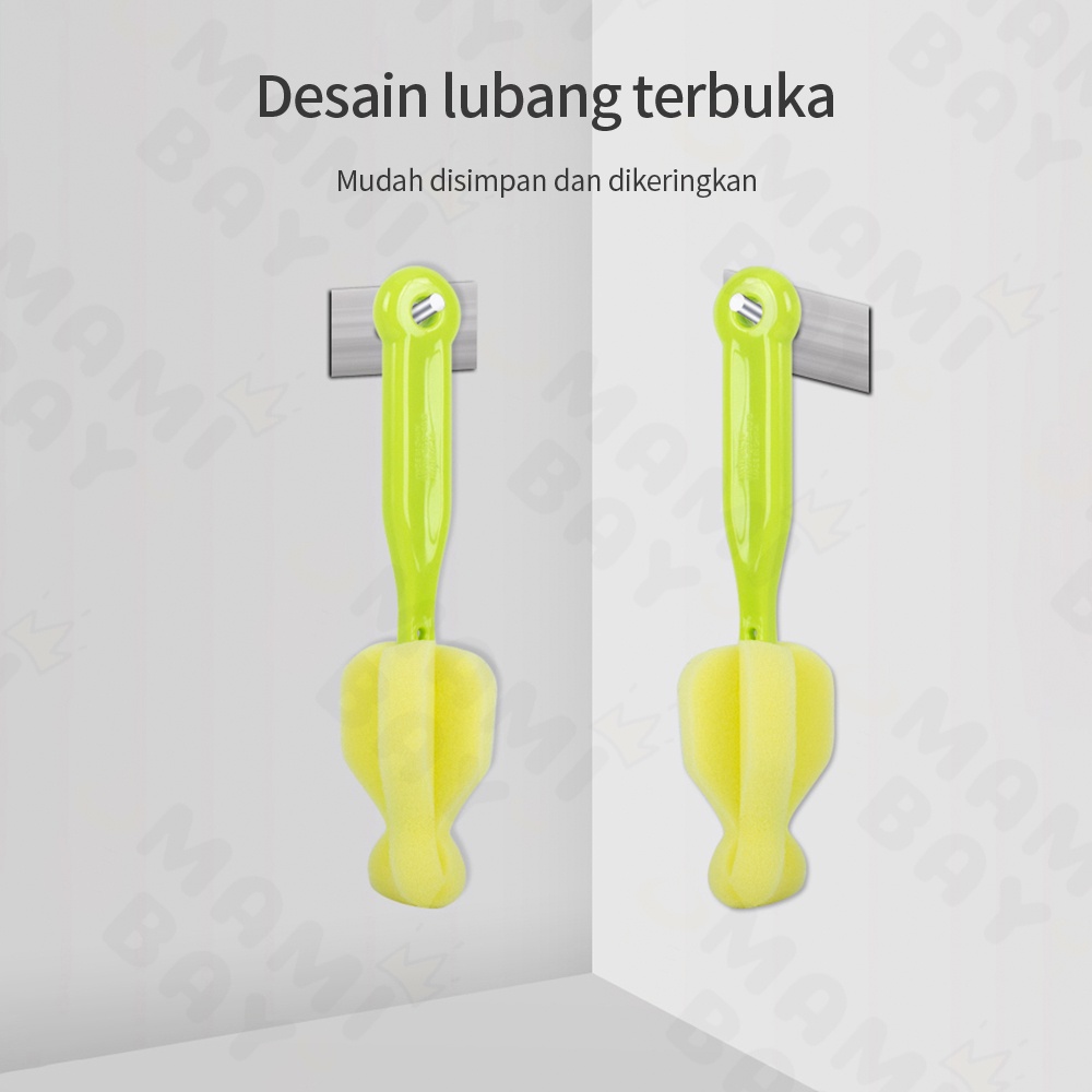 OKEYI Sikat Botol/Tongat spons pembersih botol susu/Sikat dot bayi