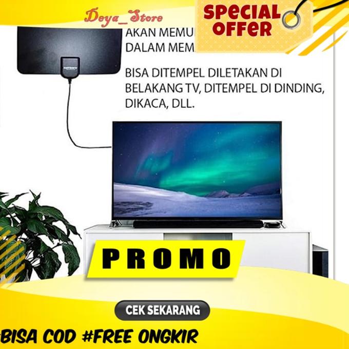 NYXX Antena TV Indoor Digital Original Taffware Intra Anthena Tivi Tempel Dinding Indor Super Jernih