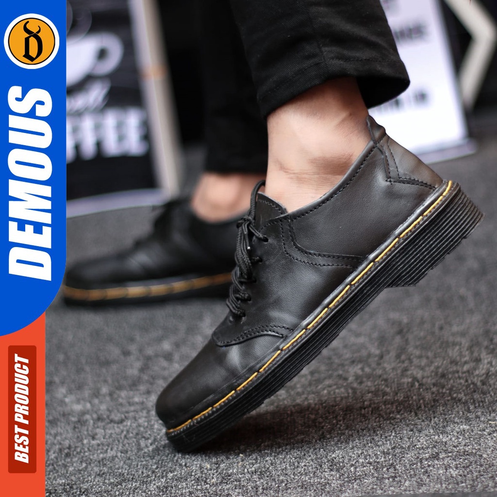 DEMOUS - Sepatu Pantofel Pria Formal Kulit Asli