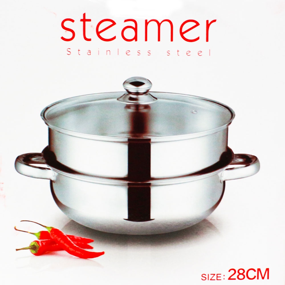 FM - Panci Steamer 28 cm Stainless steel HR 1120 Kukus Rebus serbaguna