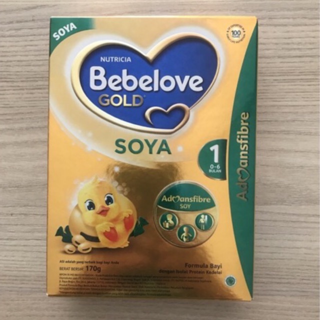 Bebelove Gold soya 1 170gr 0-6 Bulan