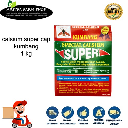 pupuk special calsium SUPER CAP KUMBANG 1 kg