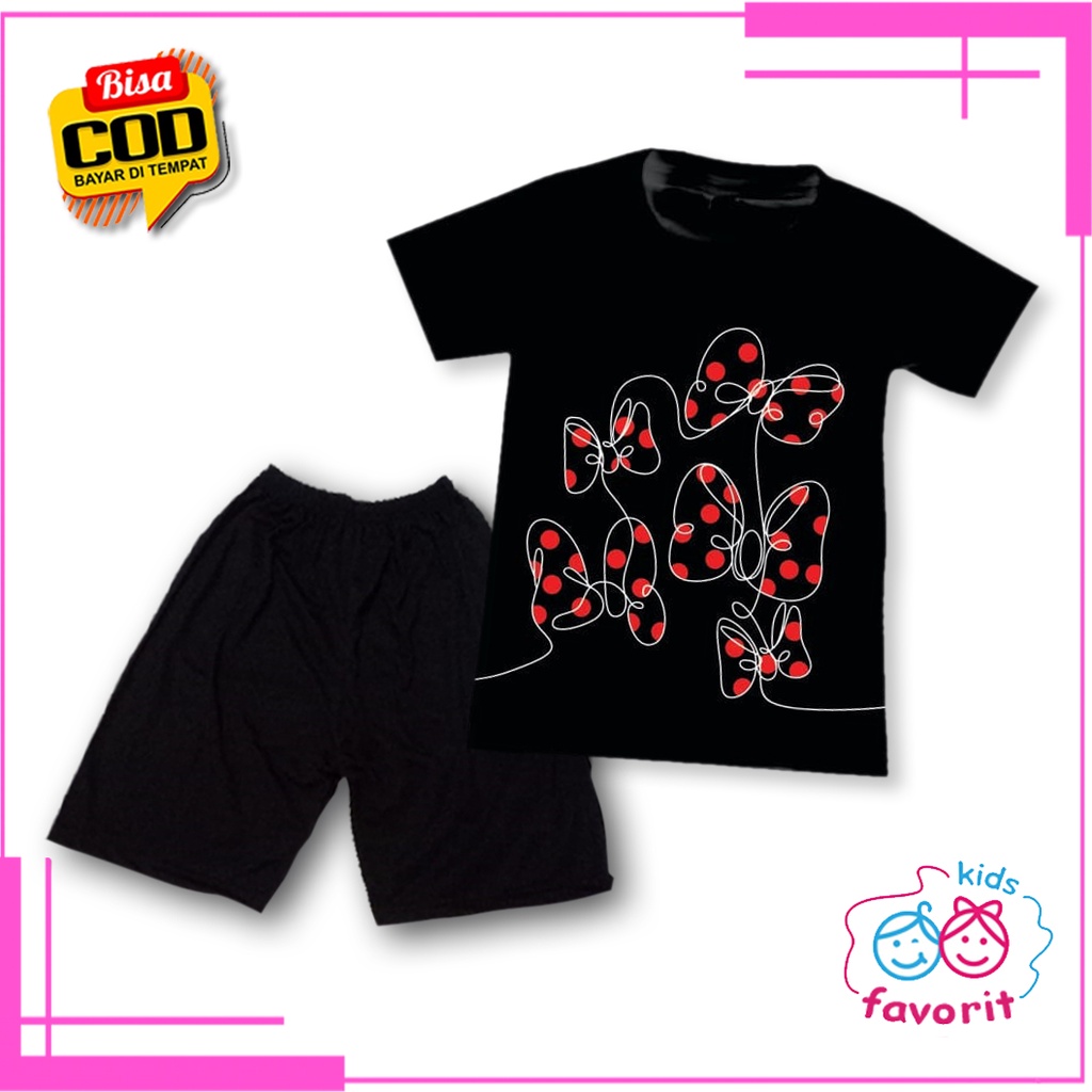 Favorit kids baju setelan anak perempuan lengan pendek