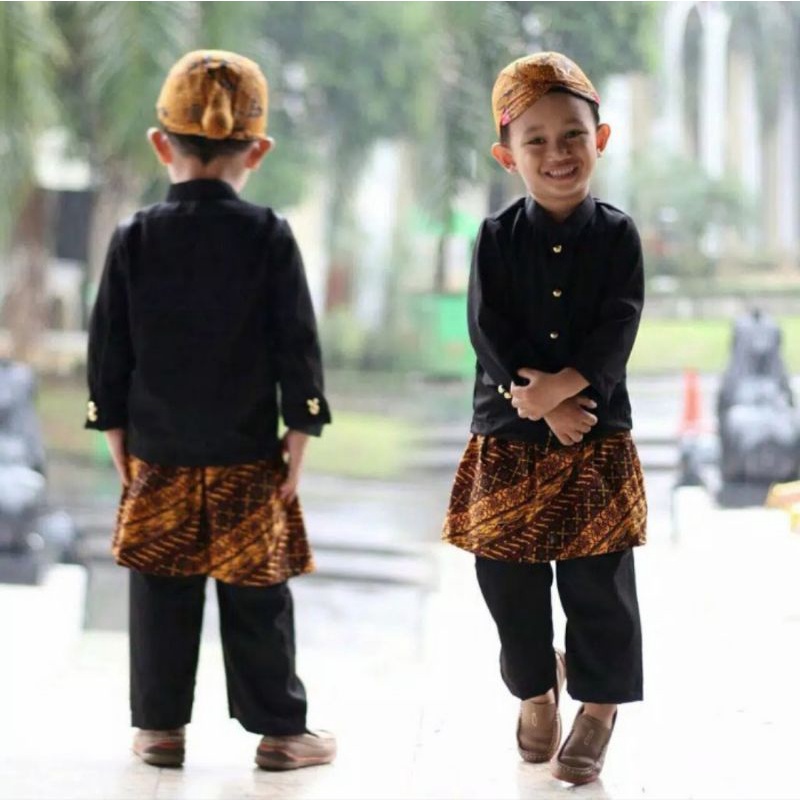 setelan basofi anak/ baju adat anak /baju adat Jawa/baju kartinian