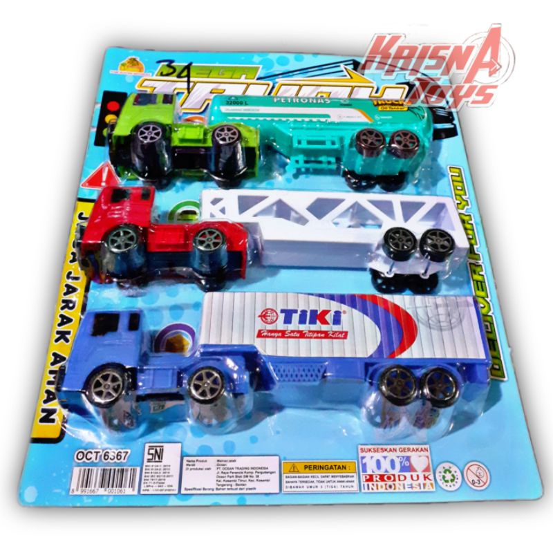 MAINAN ANAK MOBIL TRUCK SET/MOBIL TRUK MAINAN isi 3pcs