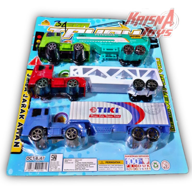 MAINAN ANAK MOBIL TRUCK SET/MOBIL TRUK MAINAN isi 3pcs