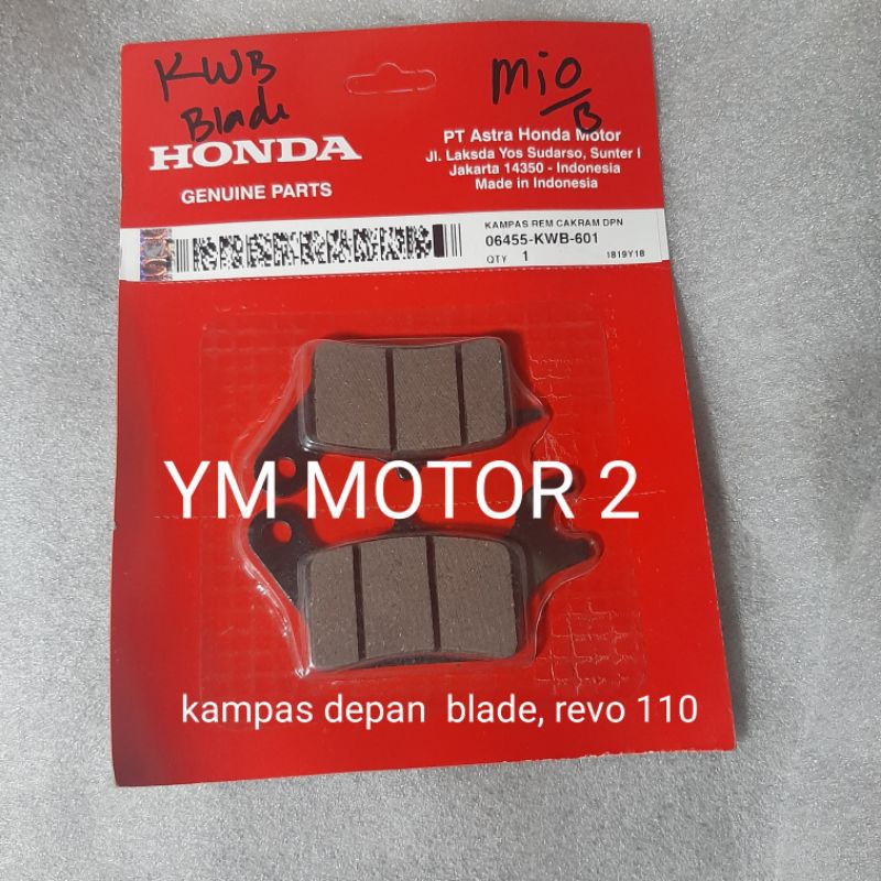 kampas depan blade, revo 110