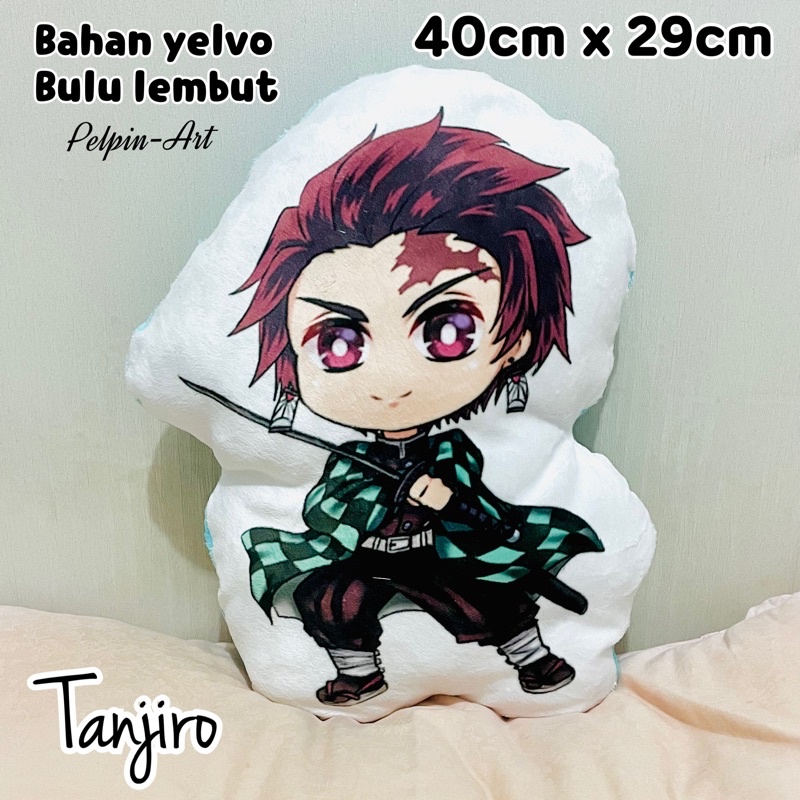 boneka bantal anime bantal tanjiro nezuko kimetsu no yaiba demon slayer plushie doll anime pillow