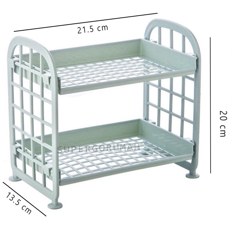 Rak 2 susun * Rak Mini * Rak plastik * Rak dapur * Rak Serbaguna