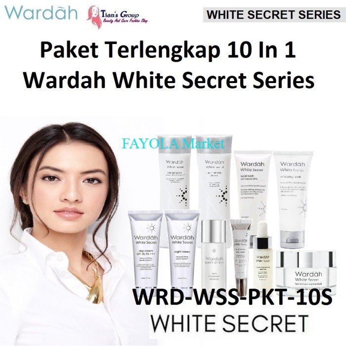 Wardah White Secret Lengkap Paket Skin Care 10in1 Kecil Ori Bpom