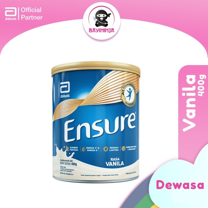 

ENSURE Susu Rendah Laktosa Vanila 400g 400 g