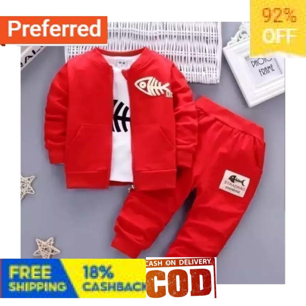 Atasan Kado ultah baby Murah Pria cowok laki laki /  BAJU ANAK LAKI LAKI 1-5 TAHUN SETELAN JAKET 3 I
