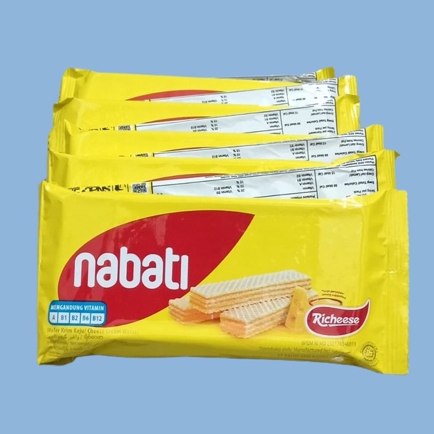 

Richeese NAbati Keju Wafer 17gr [10 pcs]