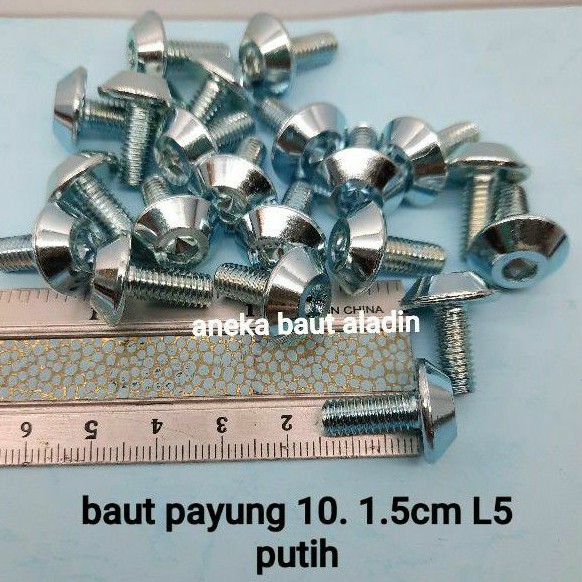 baut L5 payung 10. 1.5cm isi 5pcs