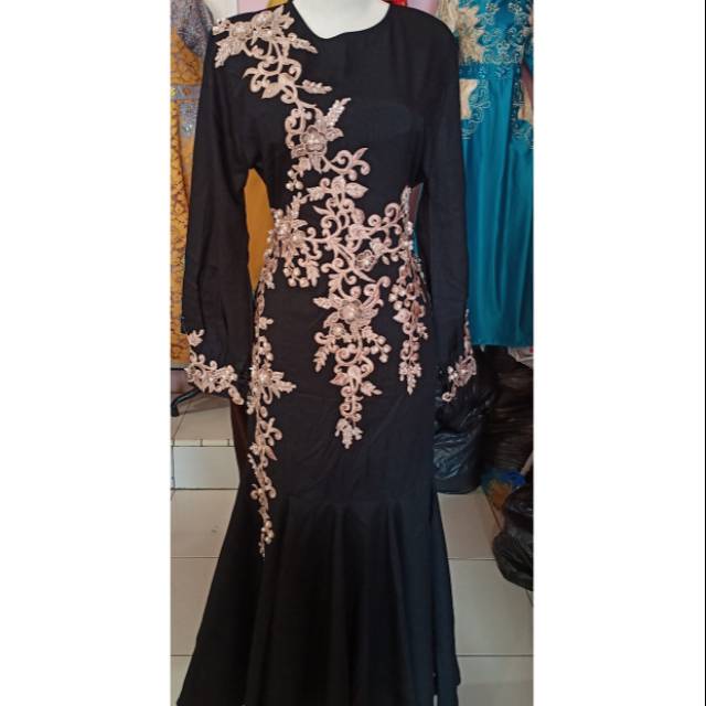 GAMIS ADISA HITAM MURAH MEWAH