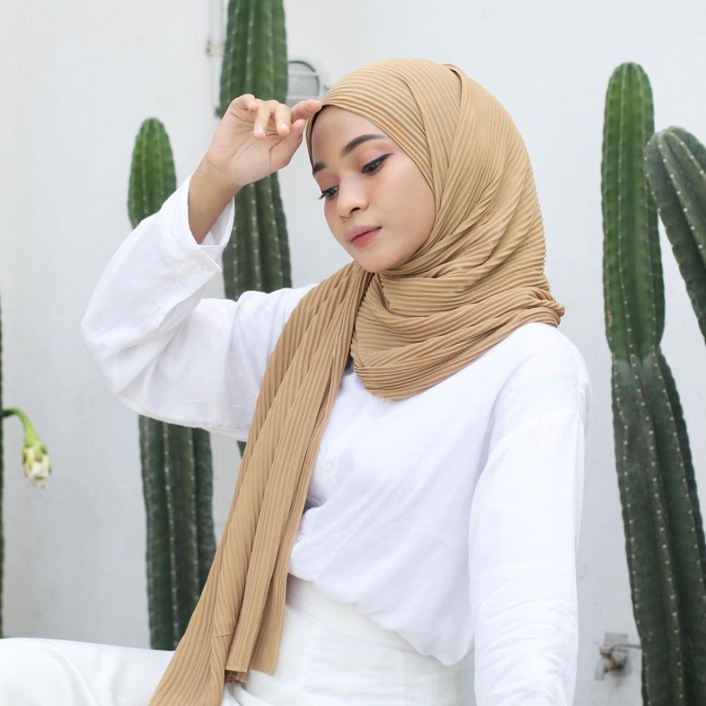 PASHMINA PLISKET FULL TANPA GARIS TENGAH LIDI MURAH PASMINA JILBAB HIJAB SHAWL PLEATED DUYUNG SABYAN