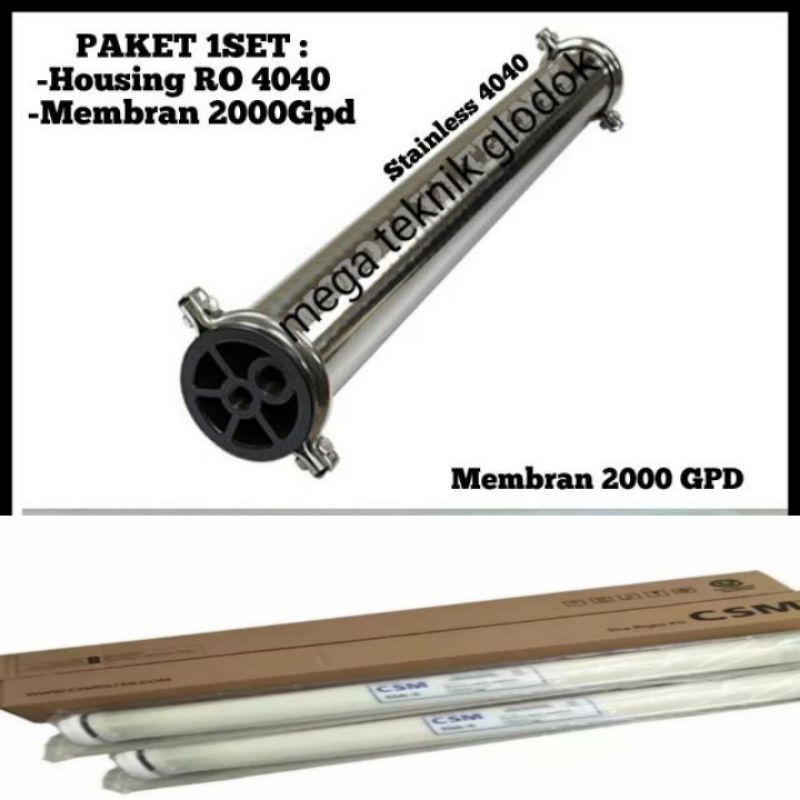 Housing Membran 4040 + membrane CSM 4040 BE