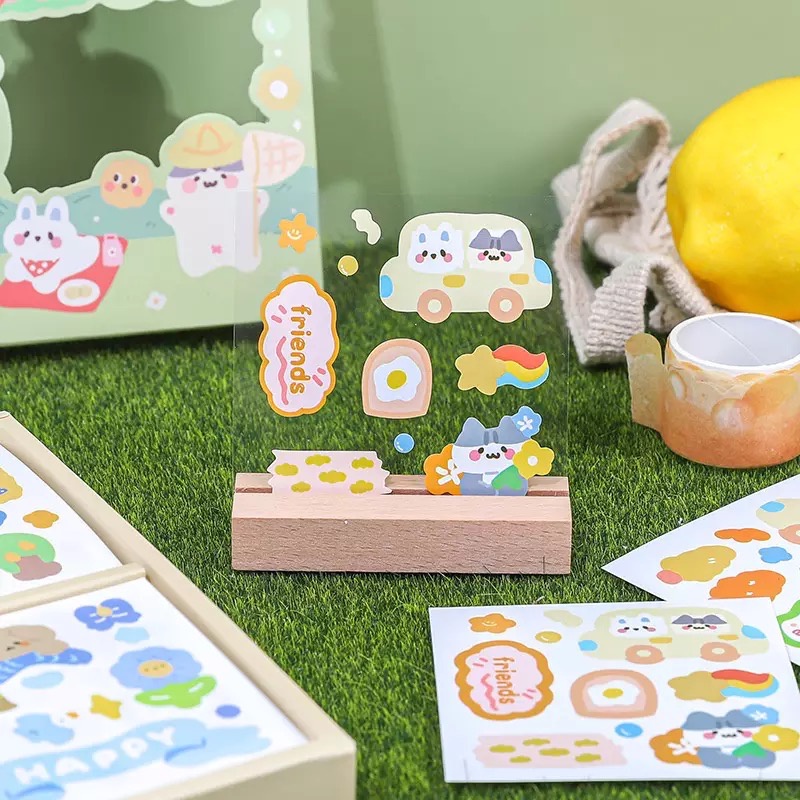 

DECO Dreamland Hamster H33 Puppy Sticker Deco Planner Scrapbook DIY Aesthetic