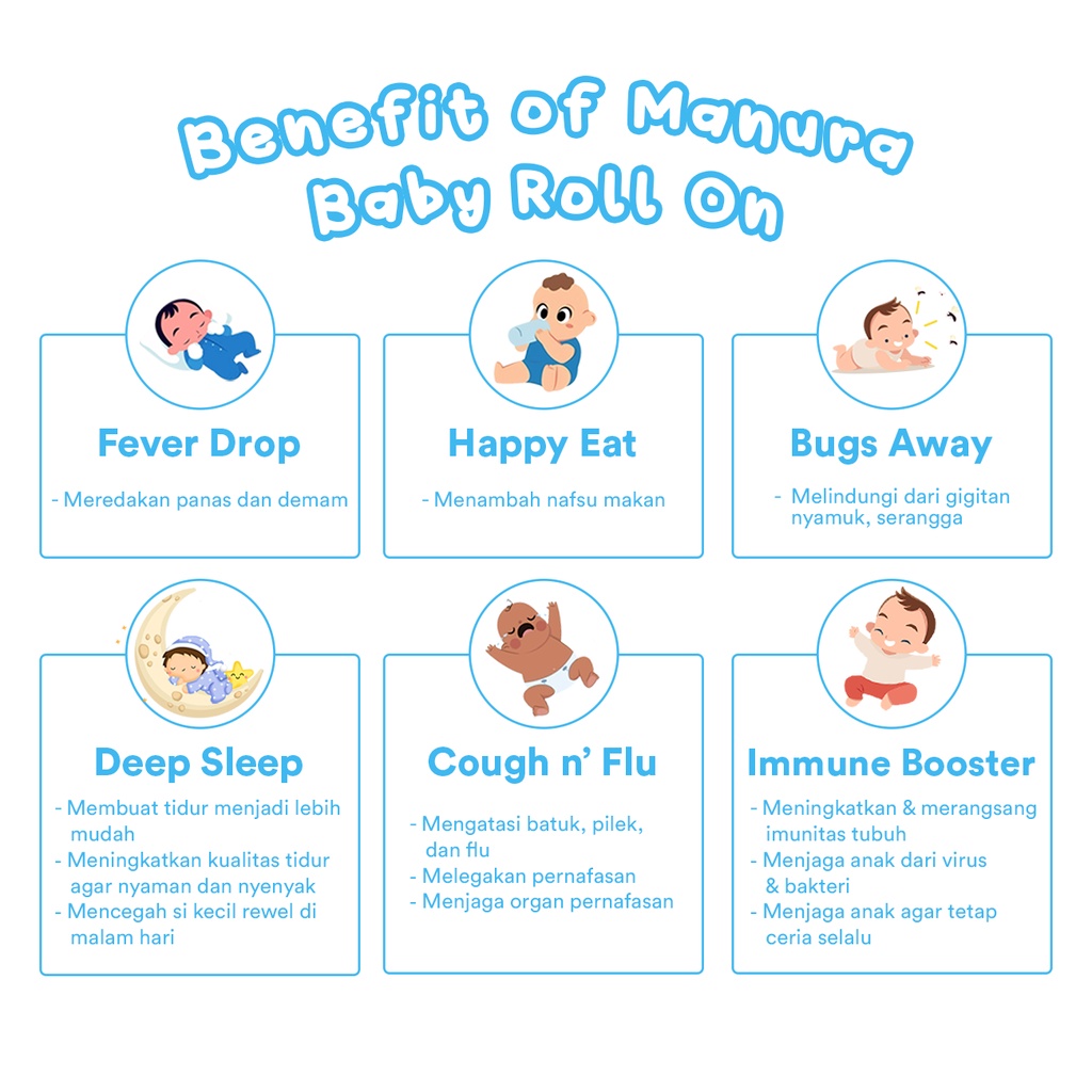 [GROSIR] Manura Baby Free Request/Mix Cough Flu, Immune, Deepsleep,FeverDrop,BugsAway,HappyEat