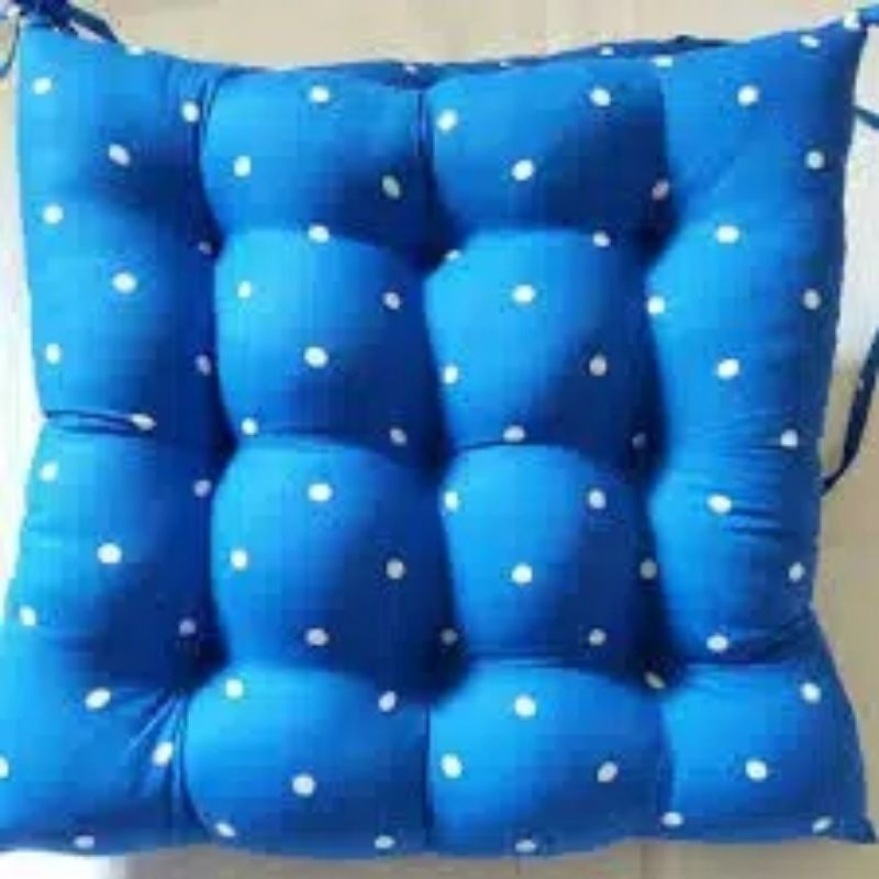 Alas duduk bantal polkadot,alas kursi tebal polkadot,Bantal alas lesehan duduk ukuran -40X40 Silicon,bantal alas duduk Ibu hamil isi Silicon,alas duduk polos isi Silicon