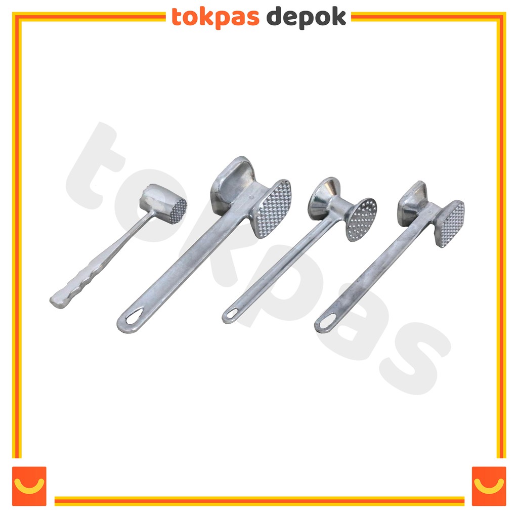 Pemukul Daging Besi Penumbuk Daging Model Palu Bentuk Segi dan Bulat BG-037