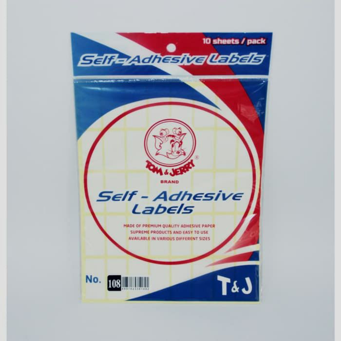 

LABEL TOM JERRY 108 PACK ISI 10 SHEET 贴纸