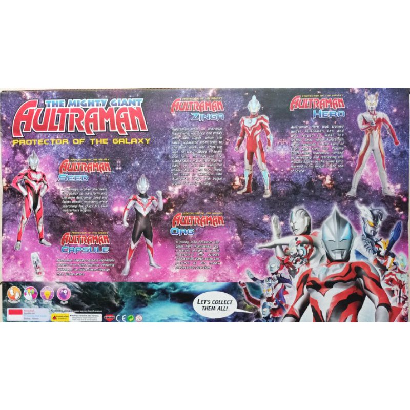 Set Ultraman R/B ROSSO ORB GINGA DYNA GEED Zero Belial Isi 8 + 4Capsule High Quality