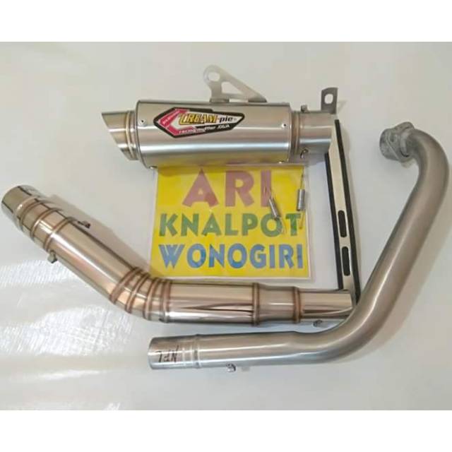 Knalpot racing creampy for vixion .satria fu .tiger .sonic .gsx r . Dll ada