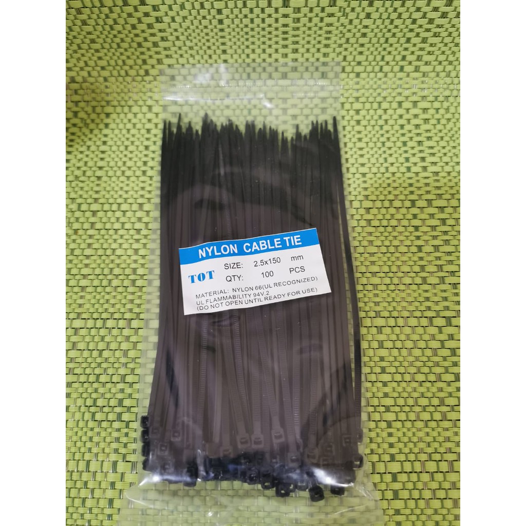 Kabel Ties Nylon TOT 150 Hitam kabel tis