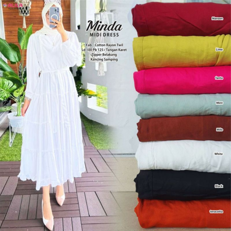 MINDA MIDI DRESS by Alila