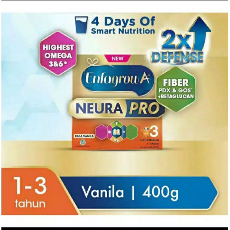 

Enfagrow A+ 3 Vanila dan Madu 400 gr - Susu Formula Pertumbuhan Batita