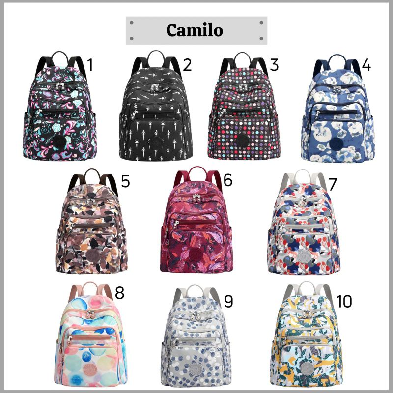 TAS RANSEL WANITA MOTIF LUCU YUESITE CAMILO MEDIUM SEDANG BACKPACK CYUTEBAGS